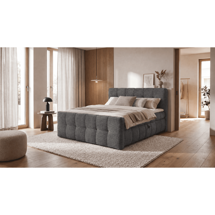 Boxbett Noosa von ED Exciting Design 180 x 200 cm mit Bettkasten – Ravello Flachgewebe
