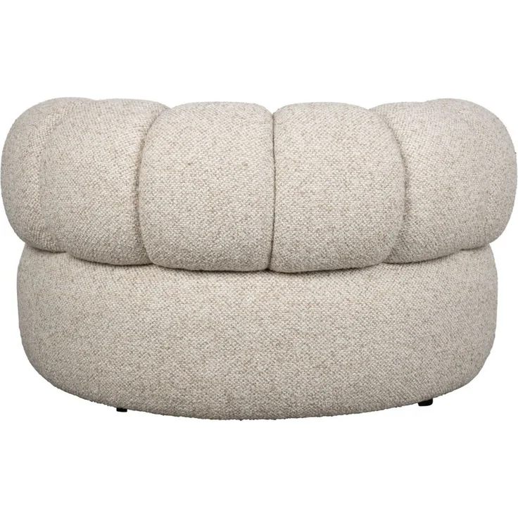 Loungesessel Duvane Beige mit Gummibaumholz-Gestell im Boho-Stil – Bild 10