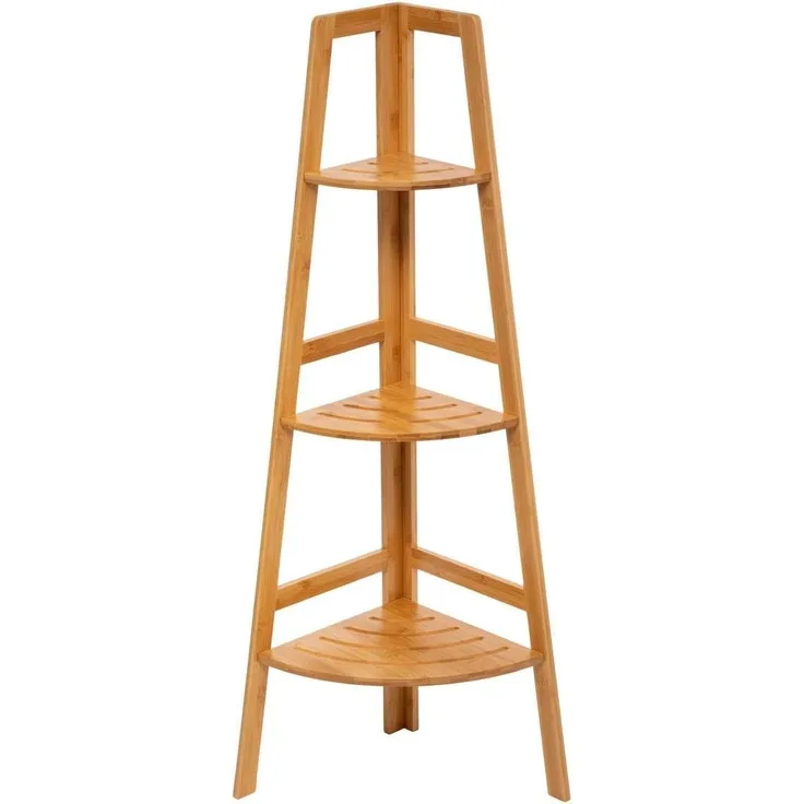 5Five Simply Smart Eckregal Sicela 3-stöckig, Badregal, Bambus, 103 cm, 174519
