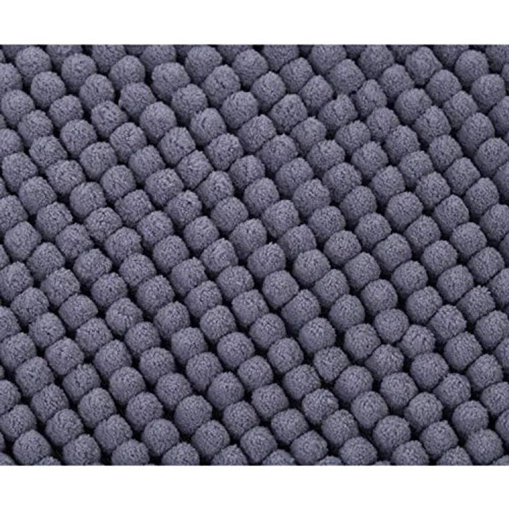 Gözze Anti-Rutsch-Badematte, Superweich, 100% Mikrofaser, 60 x 100 cm, Grau – Bild 5