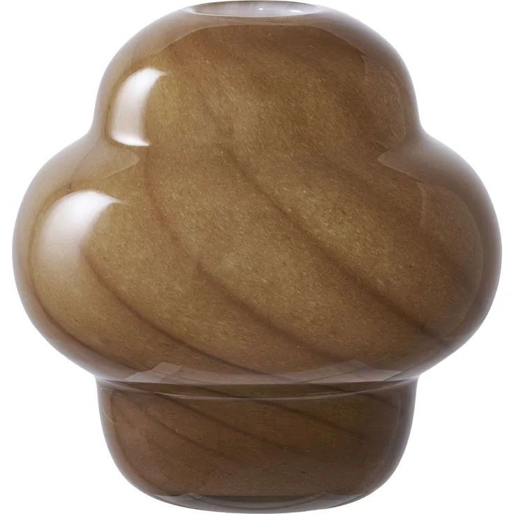 House Nordic Vase, Glas, braun, ø16,5x17 cm