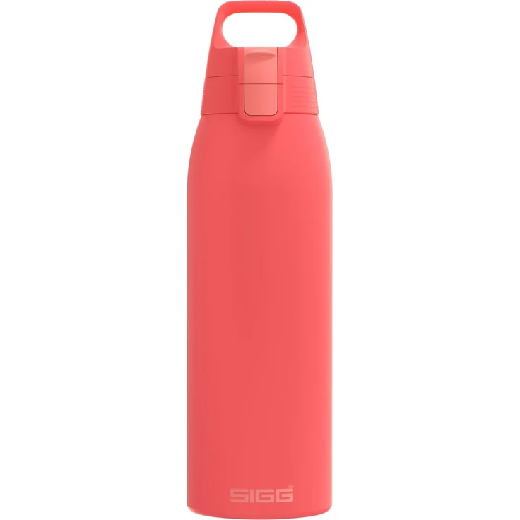 SIGG - Isolierte Trinkflasche - Thermosflasche Shield Therm One Watermelon - kohlensäurehaltige Getränke - Auslaufsicher - Spülmaschinenfest - BPA-frei - 90% recycelter Edelstahl - Pink - 1L