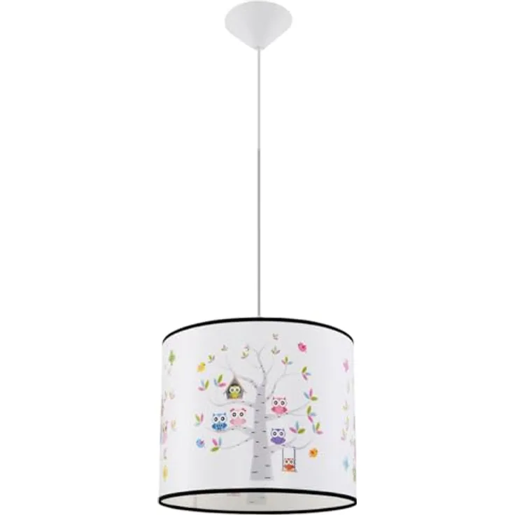 Sollux Lighting Hängeleuchte Owls 30, Pendelleuchte mit Eulendesign, mehrfarbig, 30 cm
