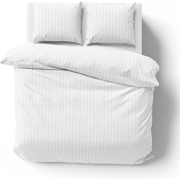 One Home Bettwäsche Damast, Mikrofaser, gestreift und elegant, 3 teilig Doppelbett
