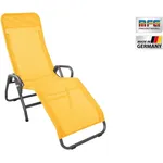 MFG 'Pool 3' Bäderliege klappbar, Textilbezug gelb, 190 x 55 cm
