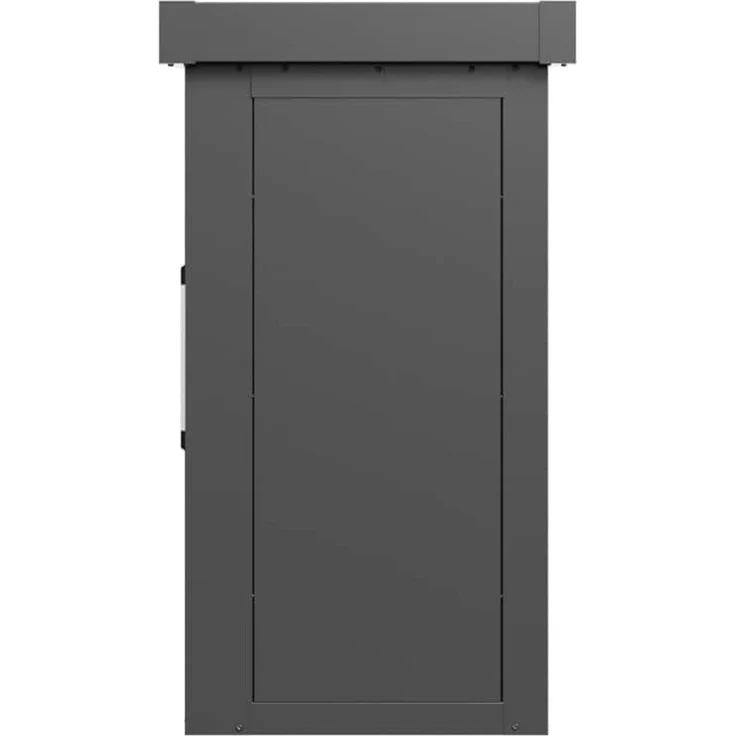 GFP Geräteschrank Metall 135x55x112 cm Gartenschrank Schiebetür anthrazit inkl. Fußboden – Bild 4