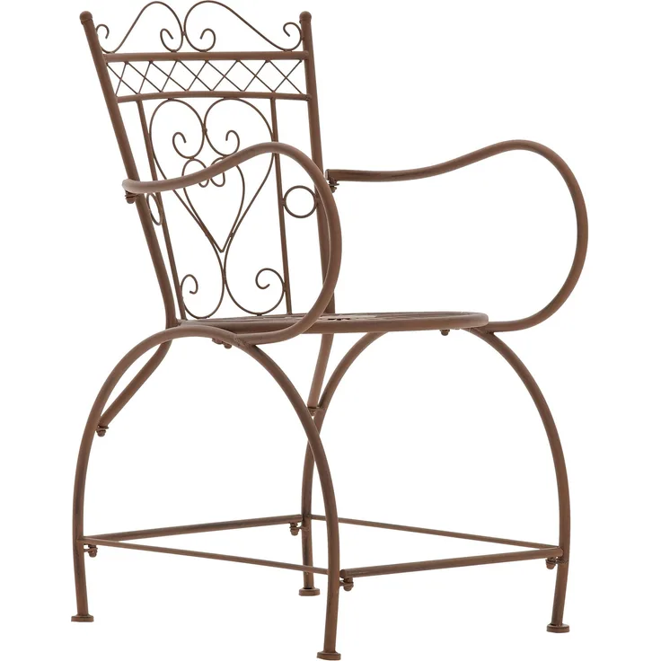 CLP Stuhl Sheela mit geschwungenen Armlehnen,antik braun