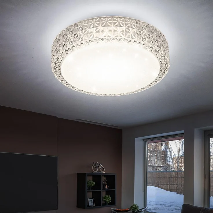 LED Design Deckenleuchte, Kristalloptik, Sterneneffekt PEGASUS – Bild 2