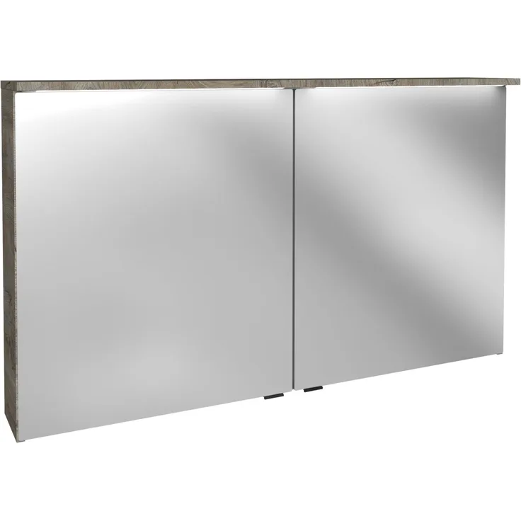 Fackelmann OXFORD LED Spiegelschrank 120 cm breit, Braun hell