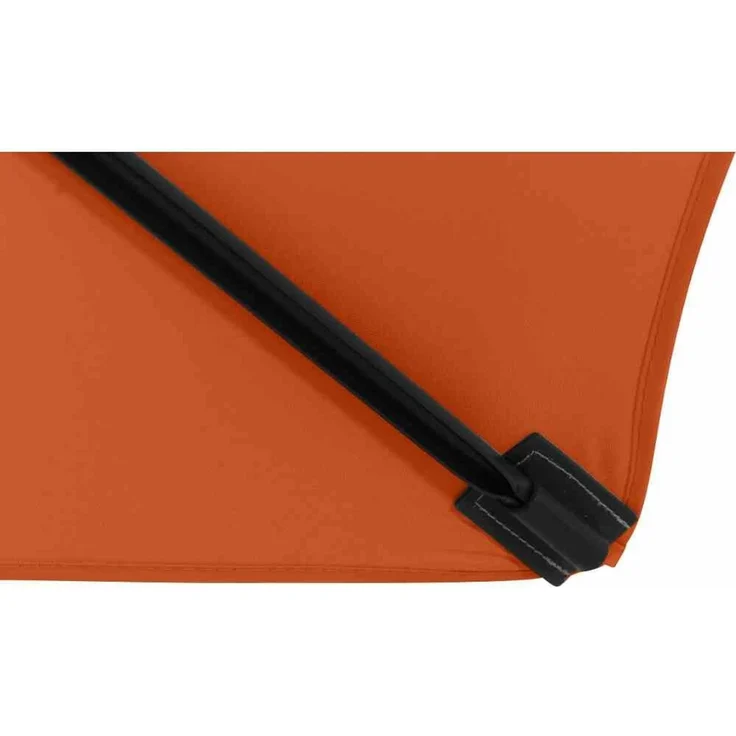 City Mittelstockschirm anthrazit/terracotta 140x210cm – Bild 10