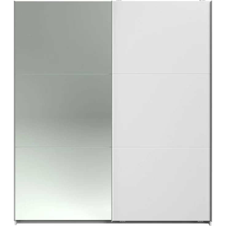 Kleiderschrank Swing in weiß mit Spiegel 178 cm – Bild 6