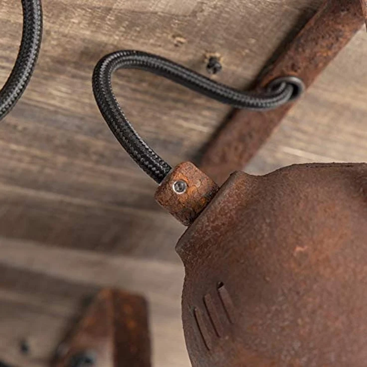 Qazqa LED Aufbaustrahler Gina, ohne Leuchtmittel, GU10, Rostbraun, Industrie, Stahl, 4-flammig – Bild 3