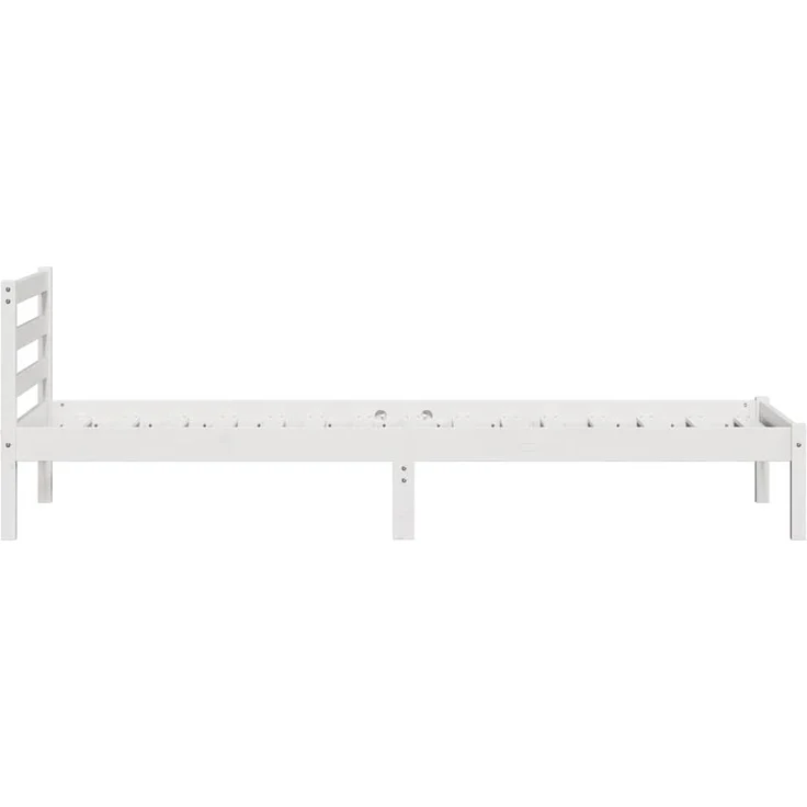 vidaXL Bettrahmen Weiß 225,5 x 85,5 x 69,5 cm Massivholz Kiefer 869775 – Bild 5