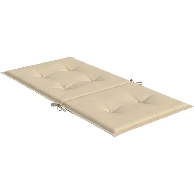 vidaXL Gartenstuhlauflagen für Niedriglehner 2 Stk. Beige 100x50x3 cm 47564 – Bild 6