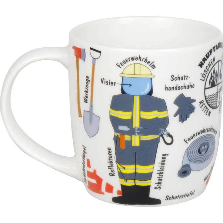 KÖNITZ 1172673026 Kid's Wissen Feuerwehr 230 ml aus Porzellan / Kinderbecher – Bild 2