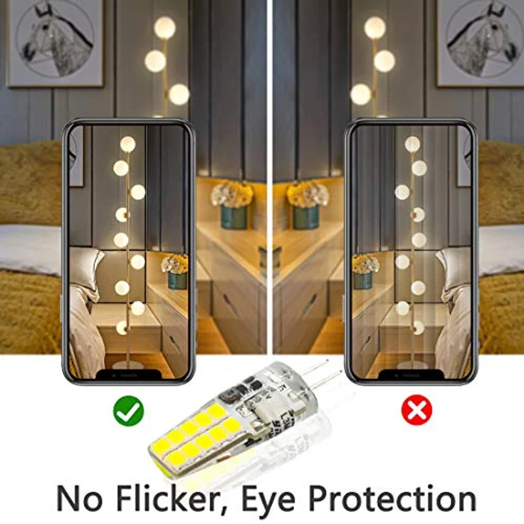Auting G4 LED Lampen 12V AC/DC,3W LED G4 Birnen 6000K Kaltweiß 300lm, Ersatz für 30W Halogenlampen,Kein Flackern Nicht Dimmbar 360° Lichtwinkel,10er Pack – Bild 7
