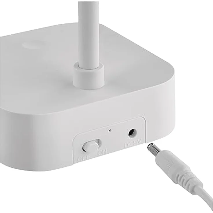 EMOS Akku-Schreibtischlampe EMILY, USB-aufladbar, 2W, kabellos, biegsam, stufenlos dimmbar, Helligkeit 100lm, weiß, Z7627 – Bild 3