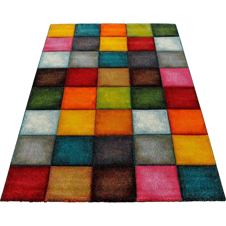 merinos Teppich Belis 22605, rechteckig, Höhe: 18 mm, Wohnzimmer, moderner farbenfroher Kurzflorteppich – Bild 1