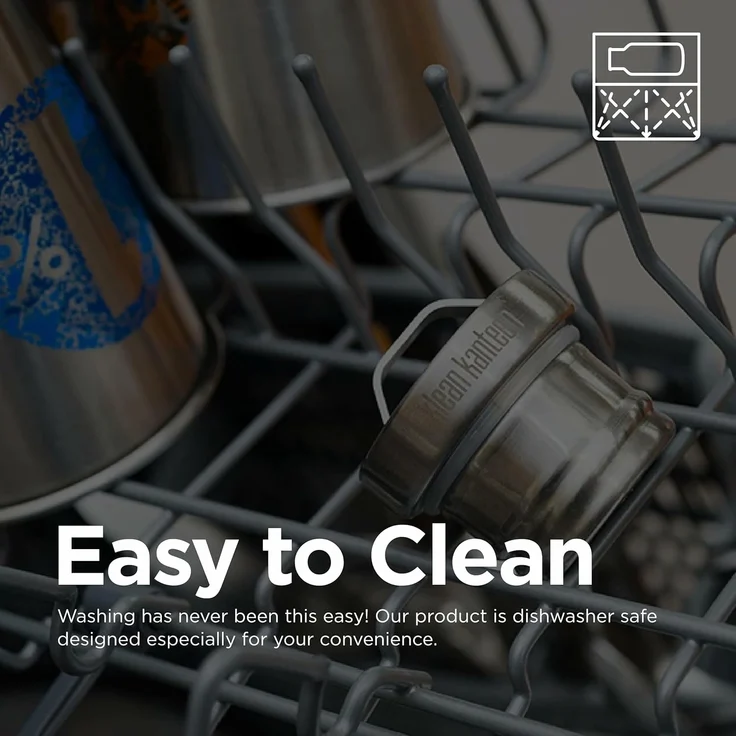 Klean Kanteen Trinkflasche Kanteen® "All Stainless" Edelstahl Deckel – Bild 5