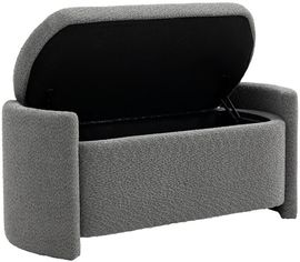 HOMCOM Sitzbank Bettbank mit Stauraum, Grau