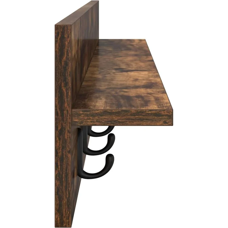 vidaXL Wandmontierter nachttisch Geräucherte Eiche 100 x 10,5 x 18 cm 874407 – Bild 6