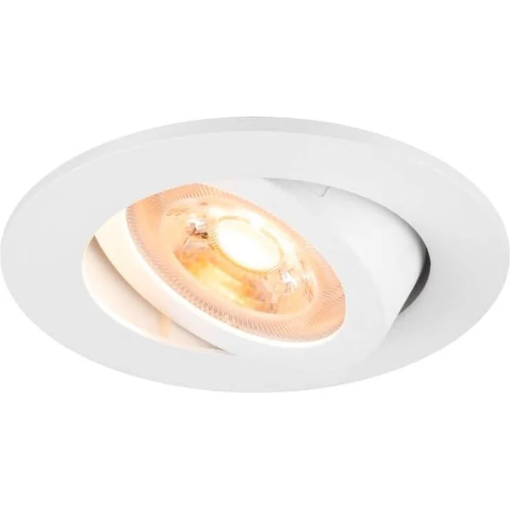 SLV NEW TRIA® 68, Deckeneinbauleuchte, rund, max. 10W GU10, weiß - Einbauleuchten