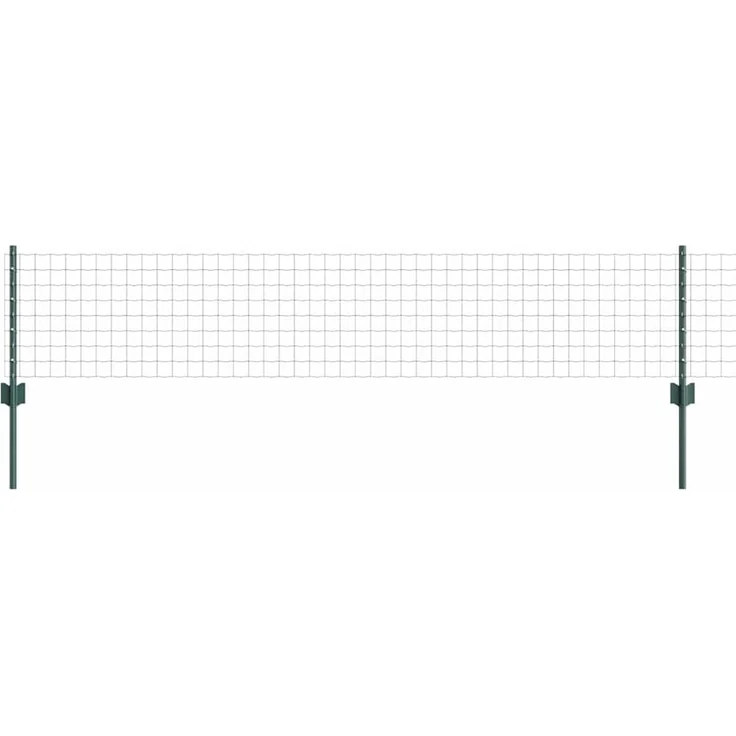 vidaXL Zaun mit Pfosten Grün 3335964 – Bild 6