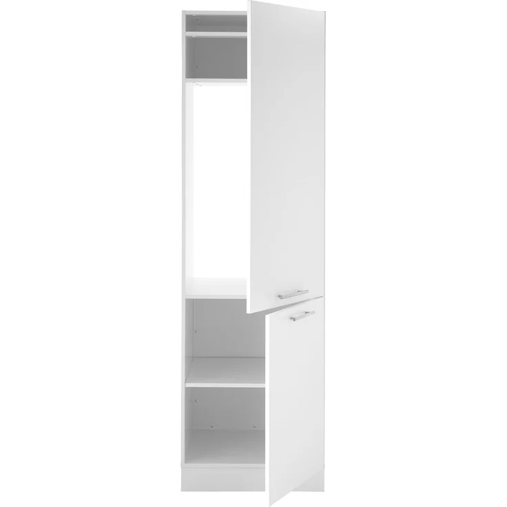 Kühlumbauschrank >LAUNDREEZY< in weiß, Holzwerkstoff - 60x200x68cm (BxHxT) – Bild 2