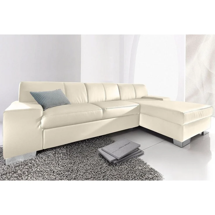 DOMO collection Ecksofa Star, zeitlose Formensprache, elegante Optik, Breite 248cm, L-Form, wahlweise mit Bettfunktion – Bild 1