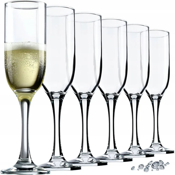 KADAX Prosecco-Champagnergläser, 210 ml, 6er-Set
