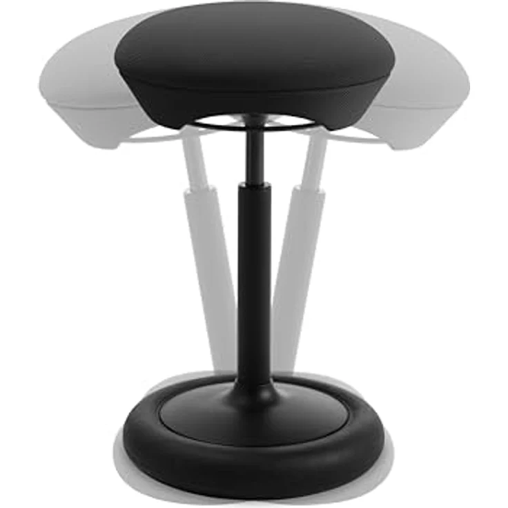 Topstar SITNESS HOP HIGH | Ergonomischer Sitzhocker mit dreidimensionaler Bewegung | Sitness-Technologie | Made in Germany | Farbe: schwarz/schwarz – Bild 4