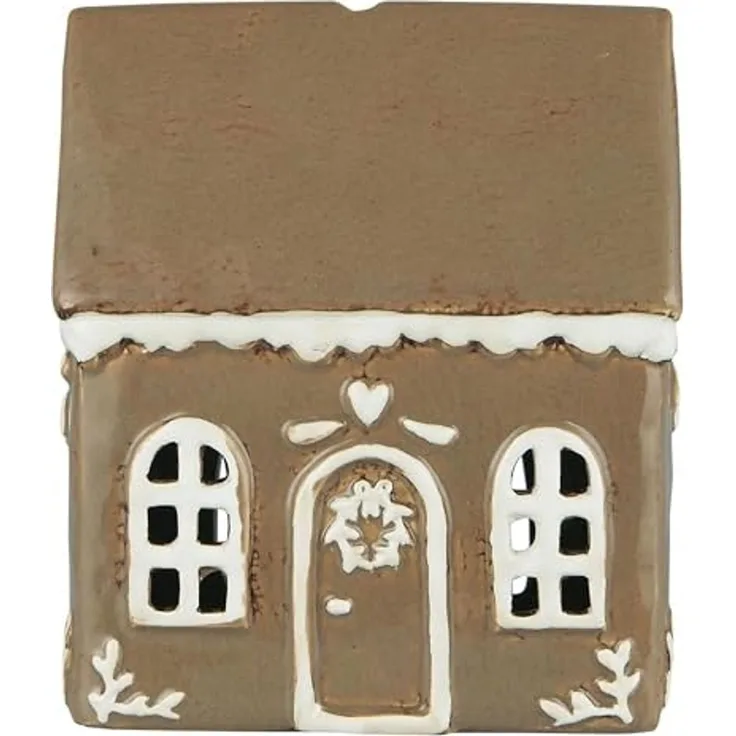 Lichterhaus Teelichthalter Teelichthaus Lebkuchenhaus Braun Ib Laursen 27630-14