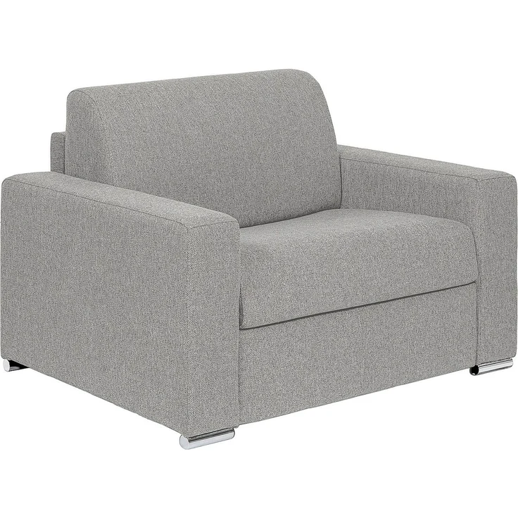Vente-unique - CALITO - Schlafsessel - Metall - Stahl - Hellgrau - 124 x 95 x 85 cm – Bild 4