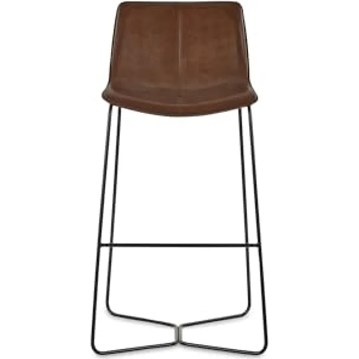 Julian Bowen Joren Barhocker, PU-Leder, Hellbraun, 2 Stück – Bild 7
