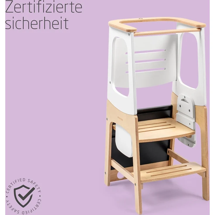 Maxi-Cosi 'Toucan' Lernturm mit integrierter Tafel, Holz natur, 91 x 46 x 43,4 cm – Bild 7