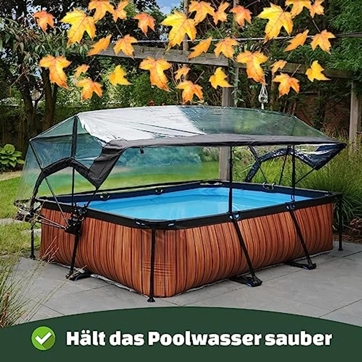 EXIT Framepool inkl. multifunktionaler Poolabdeckung (Set, 4-tlg), BxLxH: 250 x 540 x 100 cm, mit Sandfilteranlage und Sicherheitsleiter – Bild 8