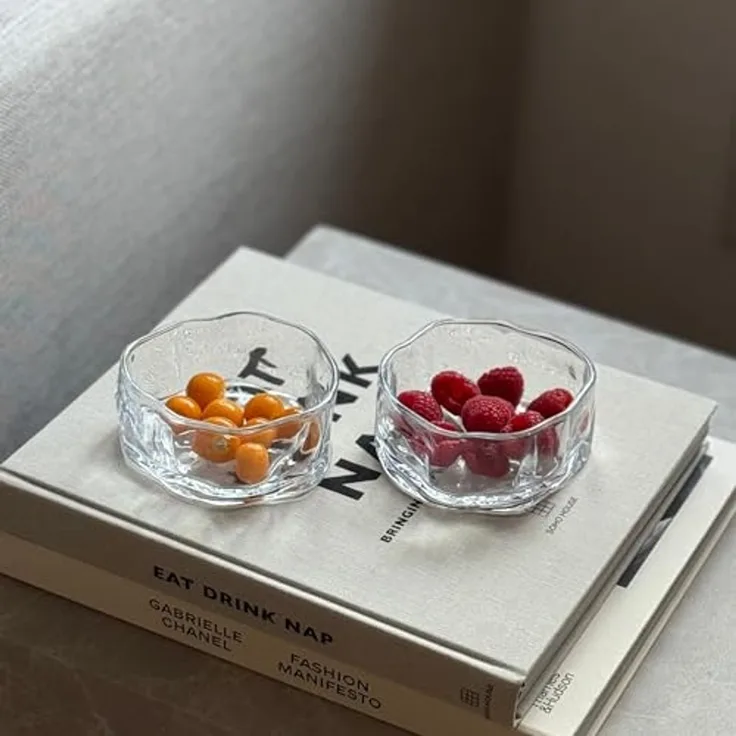 Zoha Dipschale Premiuglas Snackschalen für Nüsse und Dips, Dessertschale, (Set, 12-tlg), Spülmaschinengeeignet