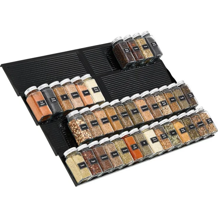 Lifewit Servierständer Kunststoff Justierbare Gewürzschublade Organizer, (8-tlg)