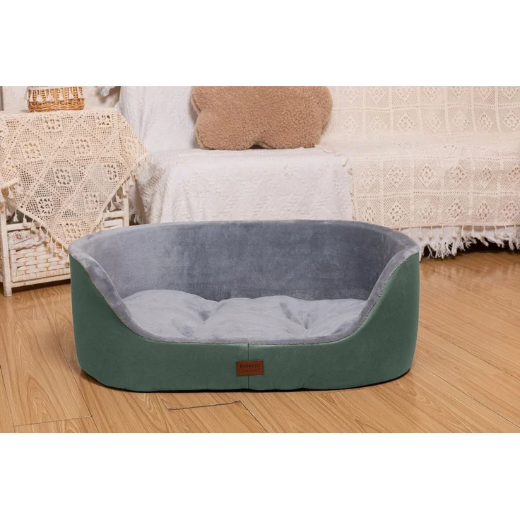 M-Diamant Tierbett Orthopädisches Hundebett Komfortables Hundekissen Hundesofa mit Rand, Polyester, ideal als Kopfstütze – Bild 4