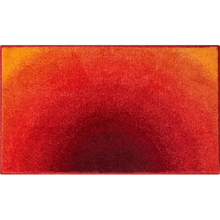 Badematte >SUNSHINE< in orange, 100% Polyacryl SUPERSOFT - 100 x 60 x 2,4 cm (LxBxH) – Bild 1