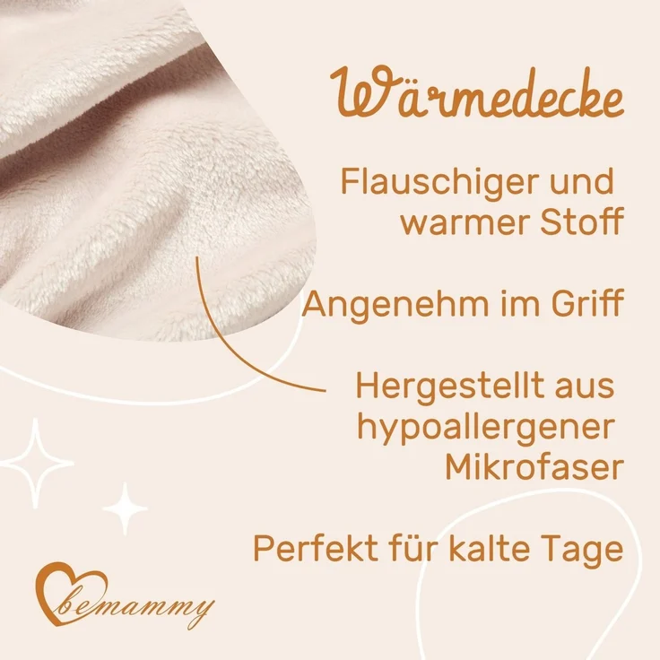 Wohndecke Warme Kuscheldecke Babydecke Blanket Baby Geschenk BE20-168, Be Mammy – Bild 3