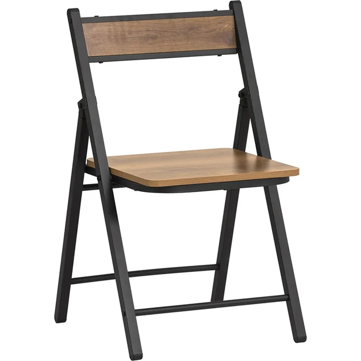 SoBuy FST88-PF Klappstuhl, Spanplatte, Melamin, Dunkelbraun, 41 x 80 x 40 cm