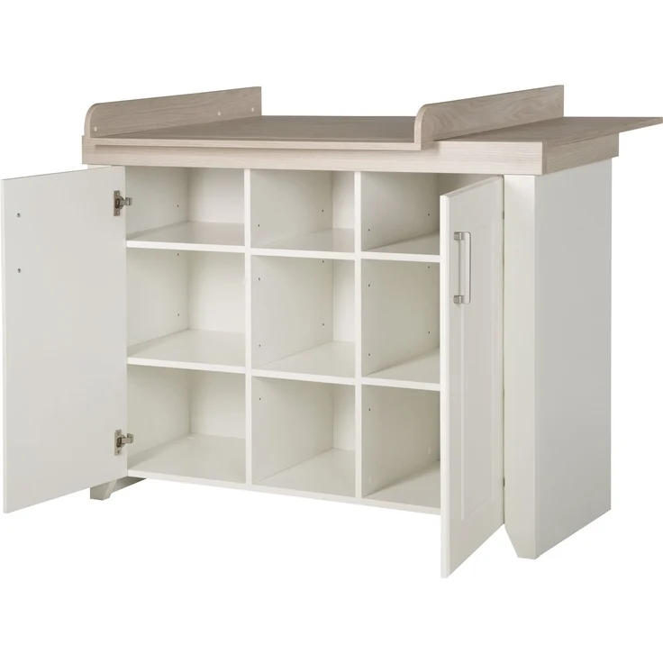 roba Wickelkommode 'Felicia' inkl. Wickelansatz - Landhausstil - Wickelhöhe 90 cm - Weiß / Luna Elm – Bild 5