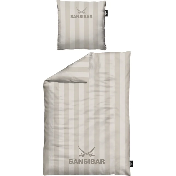 Sansibar Sylt Bettwäsche Sansibar Bettwäsche “Modern Stripe” 100% Baumwolle, Baumwolle, 2 teilig, edel und hochwertig, weich, hautfreundlich, pflegeleicht – Bild 1