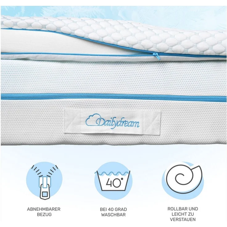 Dailydream, Topper mit kühlendem Effekt, H1/2, Memory Foam, Edition "Cool Touch" – Bild 4