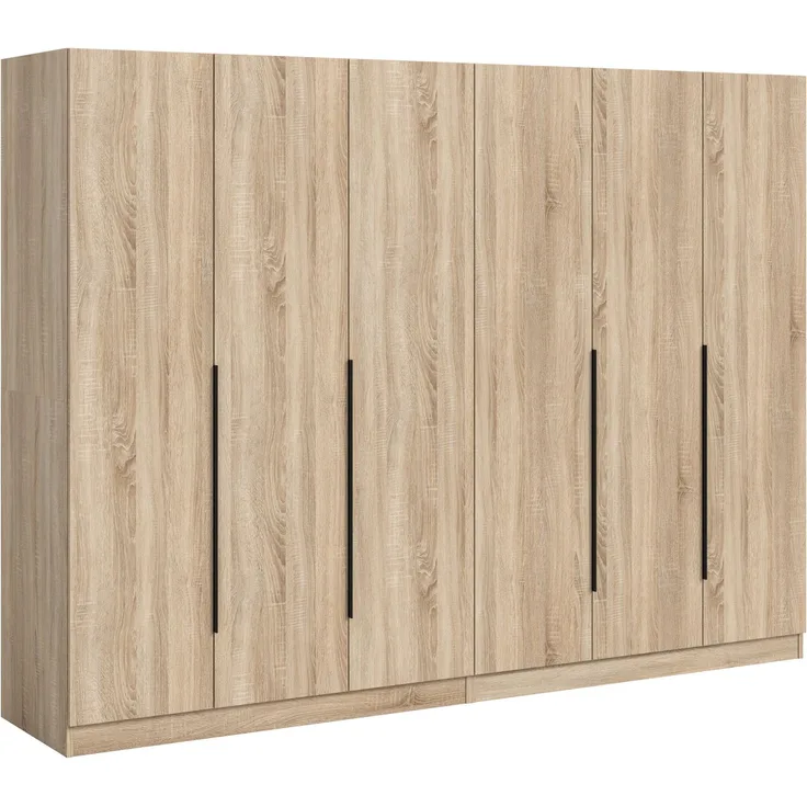 Kleiderschrankkombination (B/H/T: 240x180x52 cm) in Sonoma Eiche Nachbildung