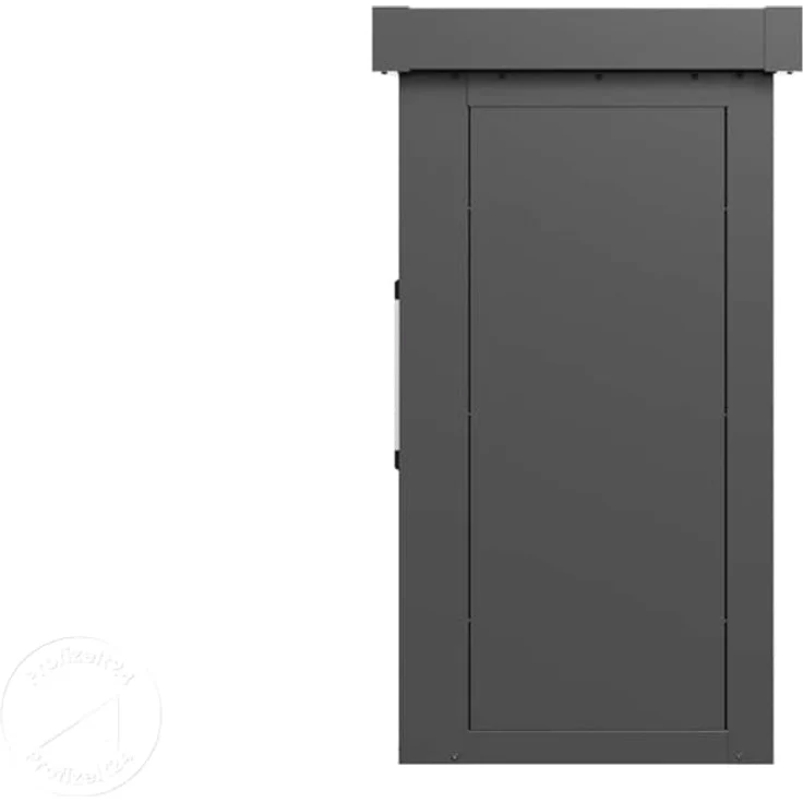 GFP Primeyard Geräteschrank Metall 135x55x112 cm Gartenschrank Schiebetür anthrazit inkl. Fußboden – Bild 3