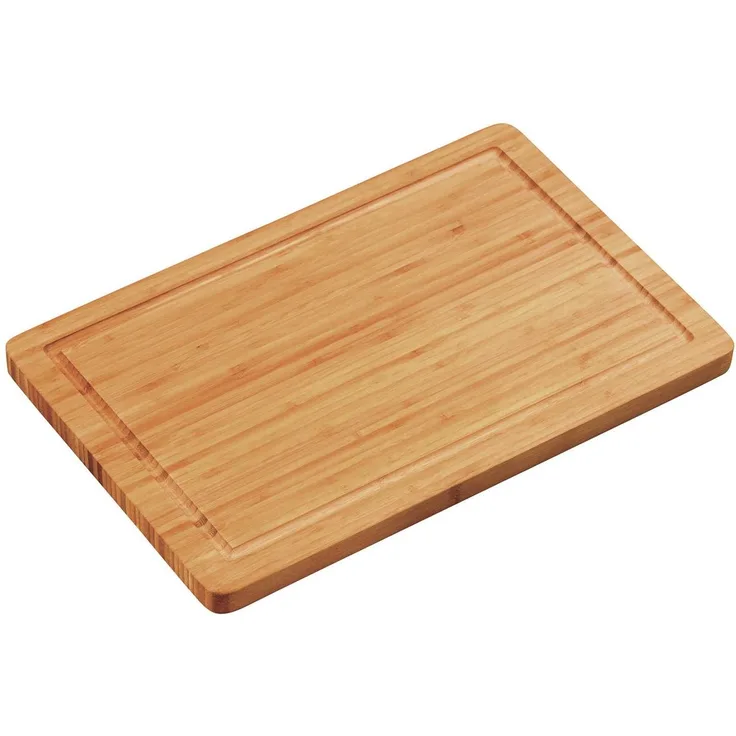 Schneidebrett aus Bambus, rechteckig mit Saftrille, 38,5x25 cm, Kesper