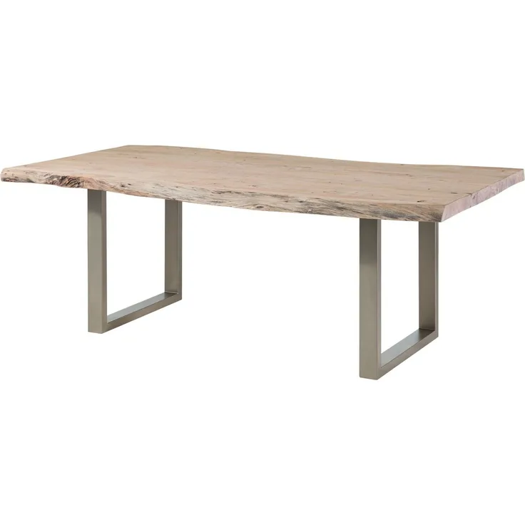 Baumtisch Akazie 210x110x78 Natural Stone lackiert FREEFORM #129