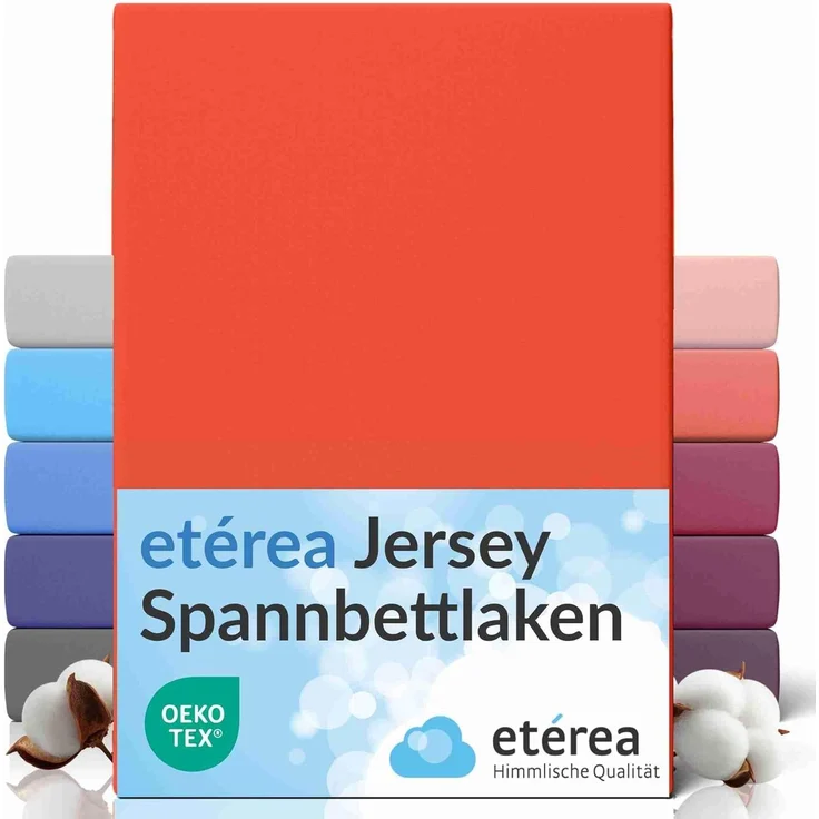 etérea Comfort Jersey Spannbettlaken Terra 140x200 cm - 160x200 cm